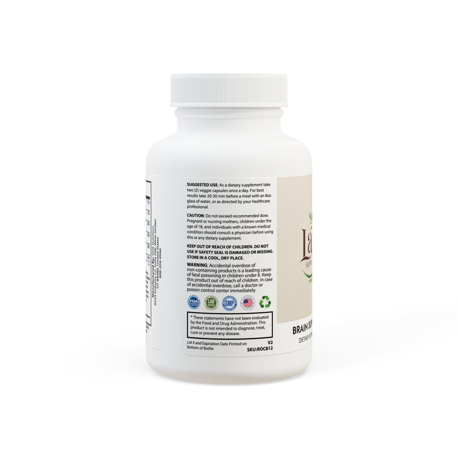 Brain Support Complex Supplement (60 Capsules)
