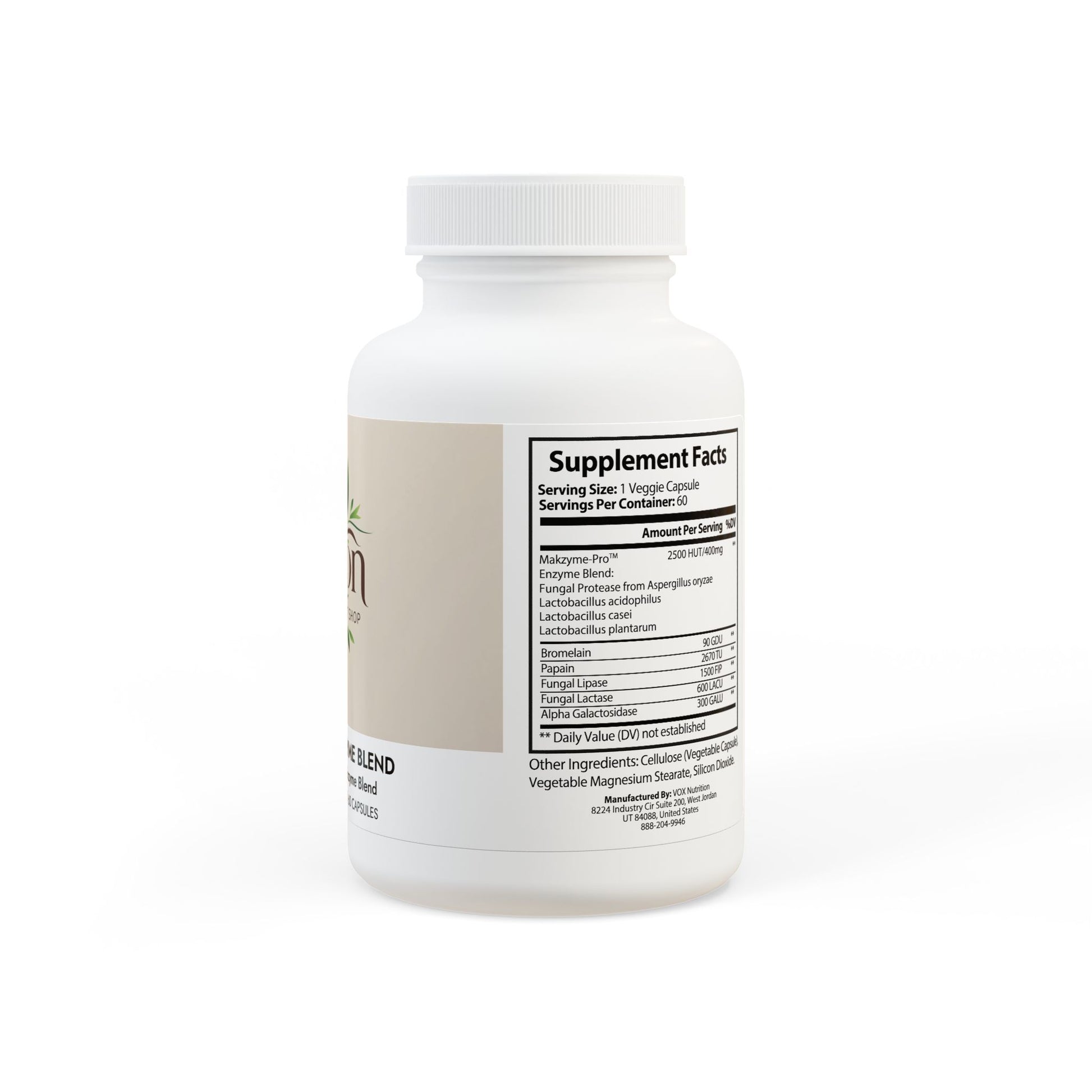 Digestive Enzyme Blend Supplement (60 Capsules)